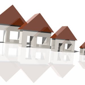 Model houses declining in size