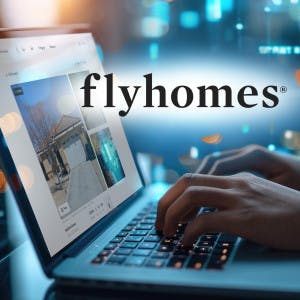 Someone searching for homes on flyhomes.com