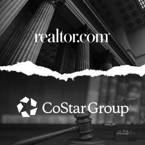 Realtor.com and CoStar Group logos and a courthouse